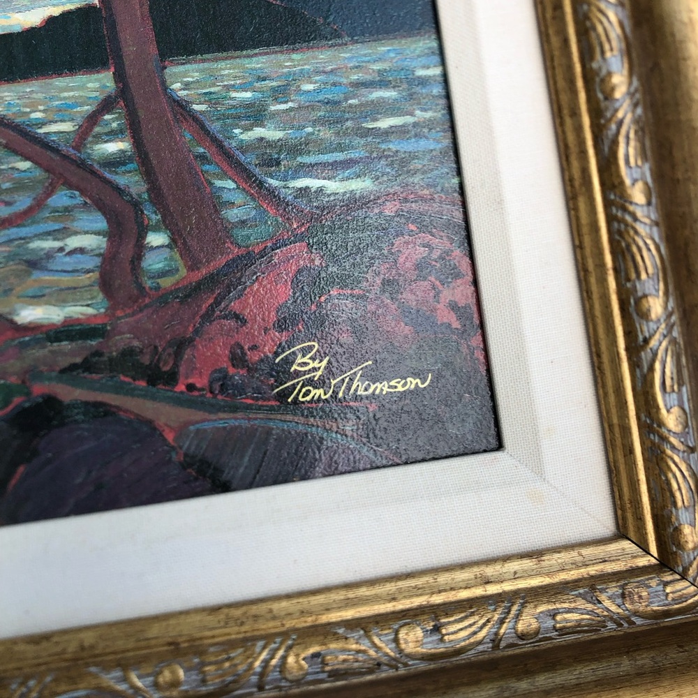 Framed Tom Thompson Group of Seven Artwork - Picture 3 of 8